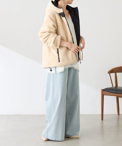 TAION聯名 可翻面羊羔絨羽絨服