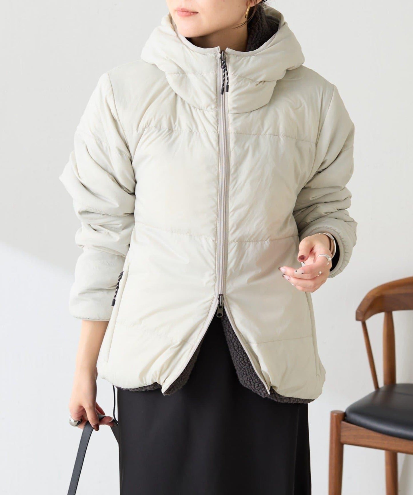 TAION聯名 可翻面羊羔絨羽絨服