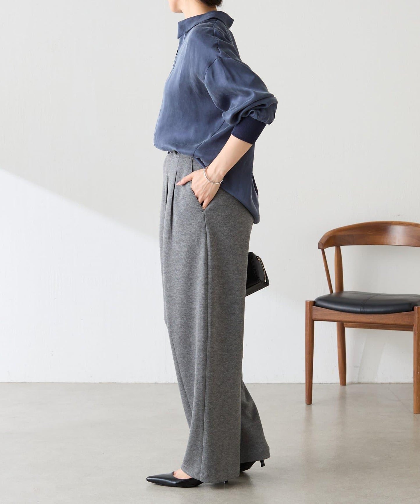 翻領羅紋袖襯衫