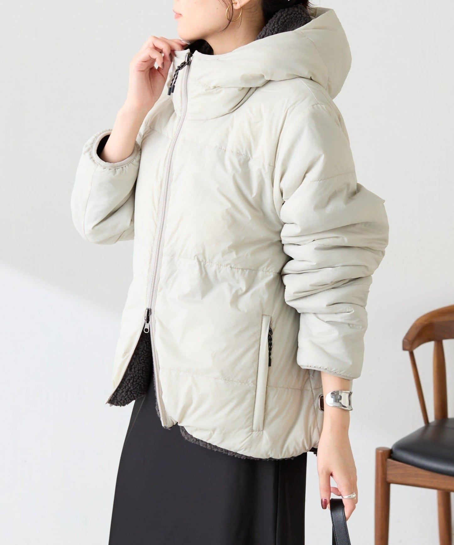 TAION聯名 可翻面羊羔絨羽絨服