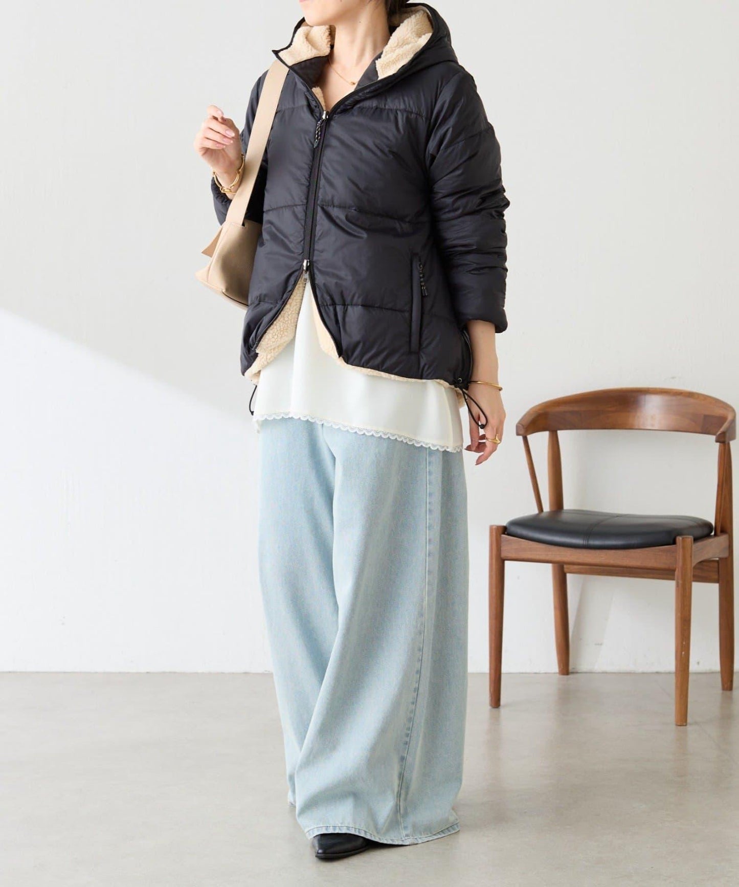 TAION聯名 可翻面羊羔絨羽絨服