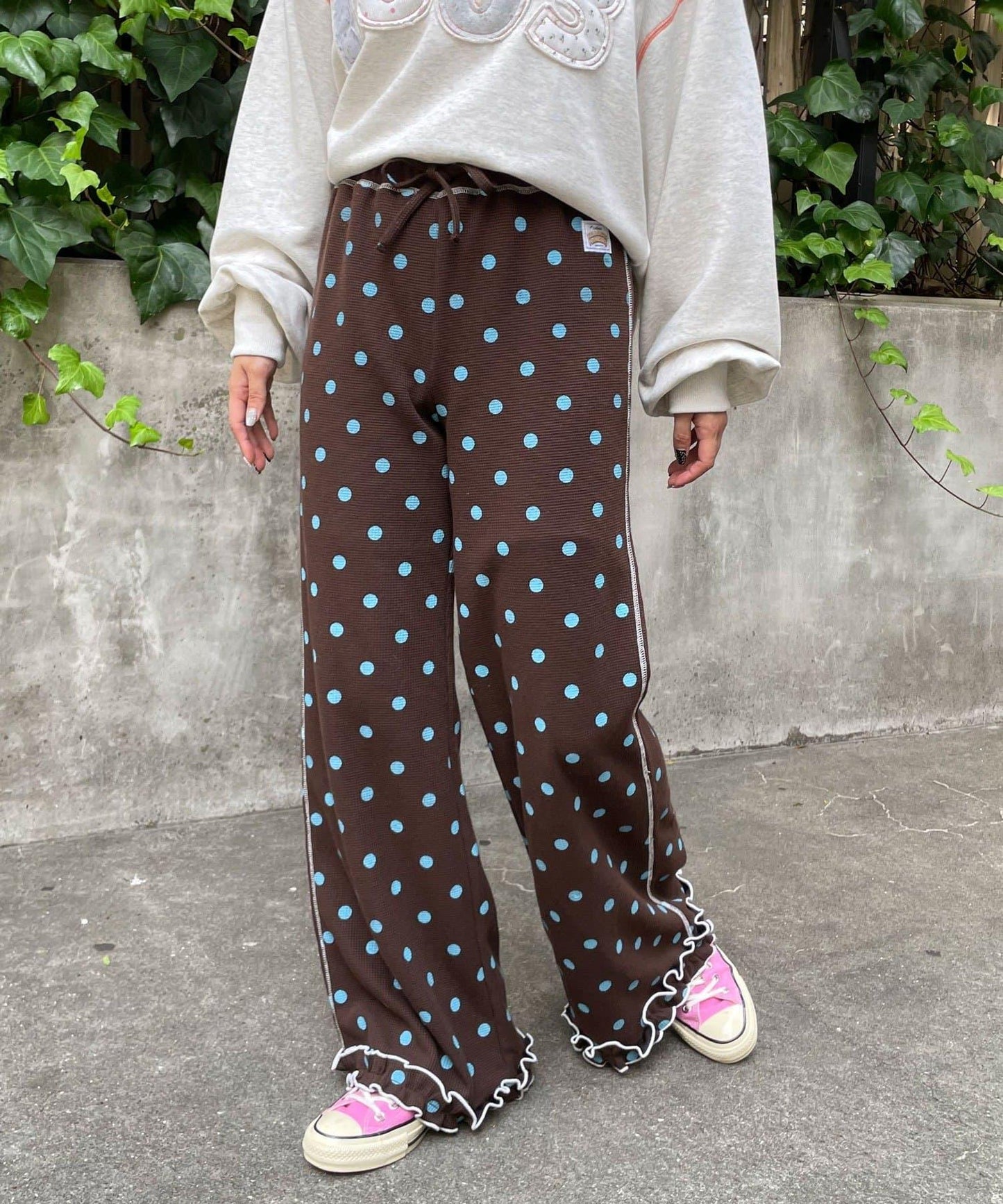 HELLO.SANFRANCISCO 點點華夫格喇叭褲