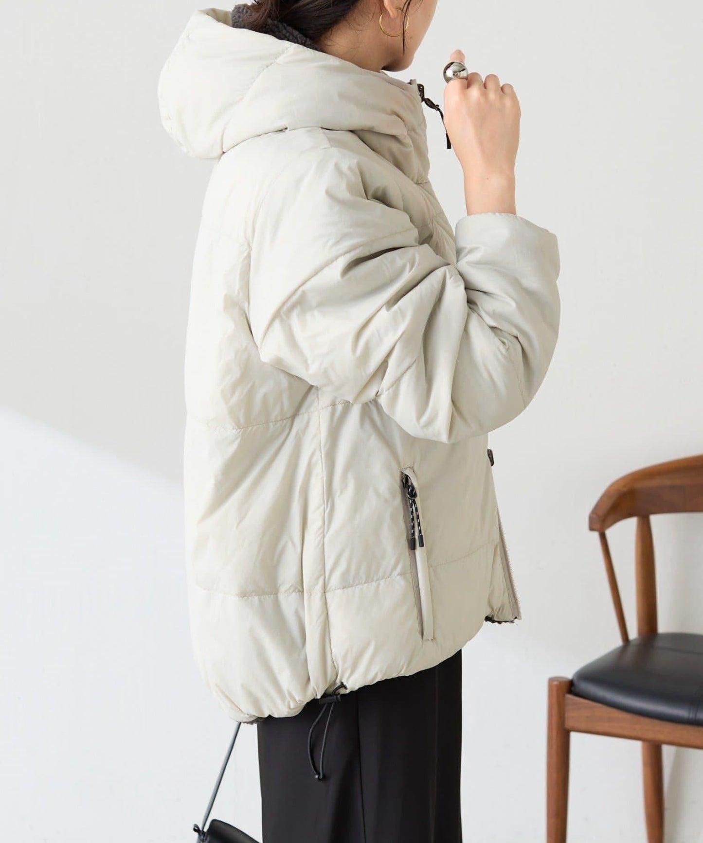 TAION聯名 可翻面羊羔絨羽絨服
