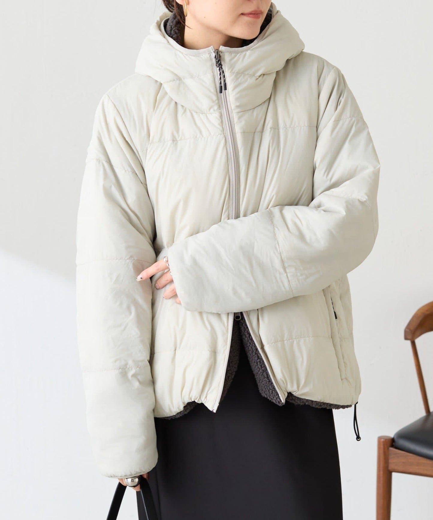 TAION聯名 可翻面羊羔絨羽絨服