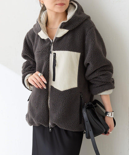 TAION聯名 可翻面羊羔絨羽絨服
