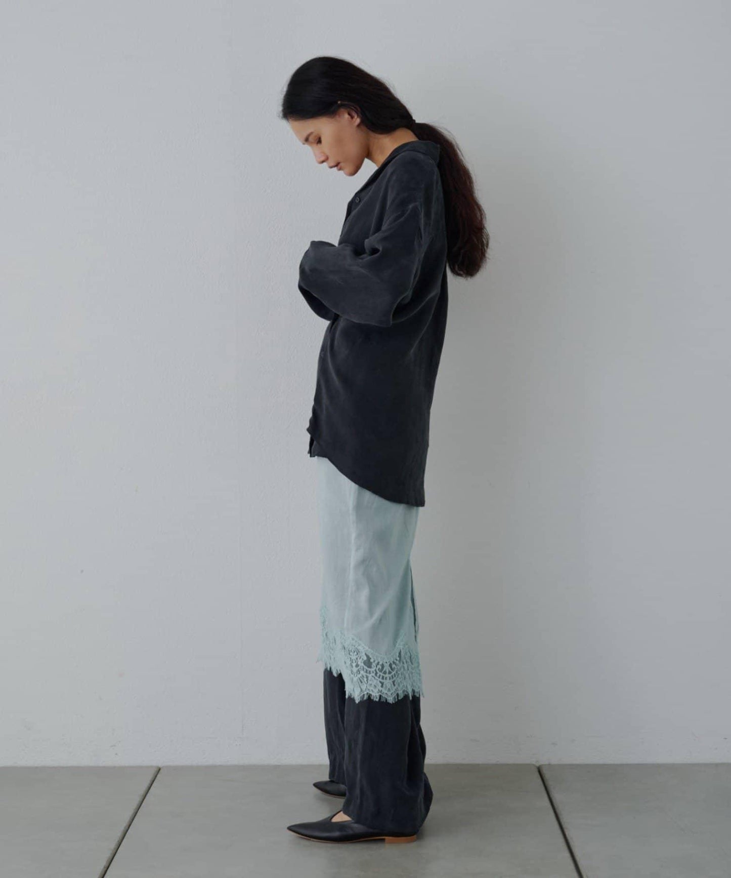 歐根紗蕾絲半身裙