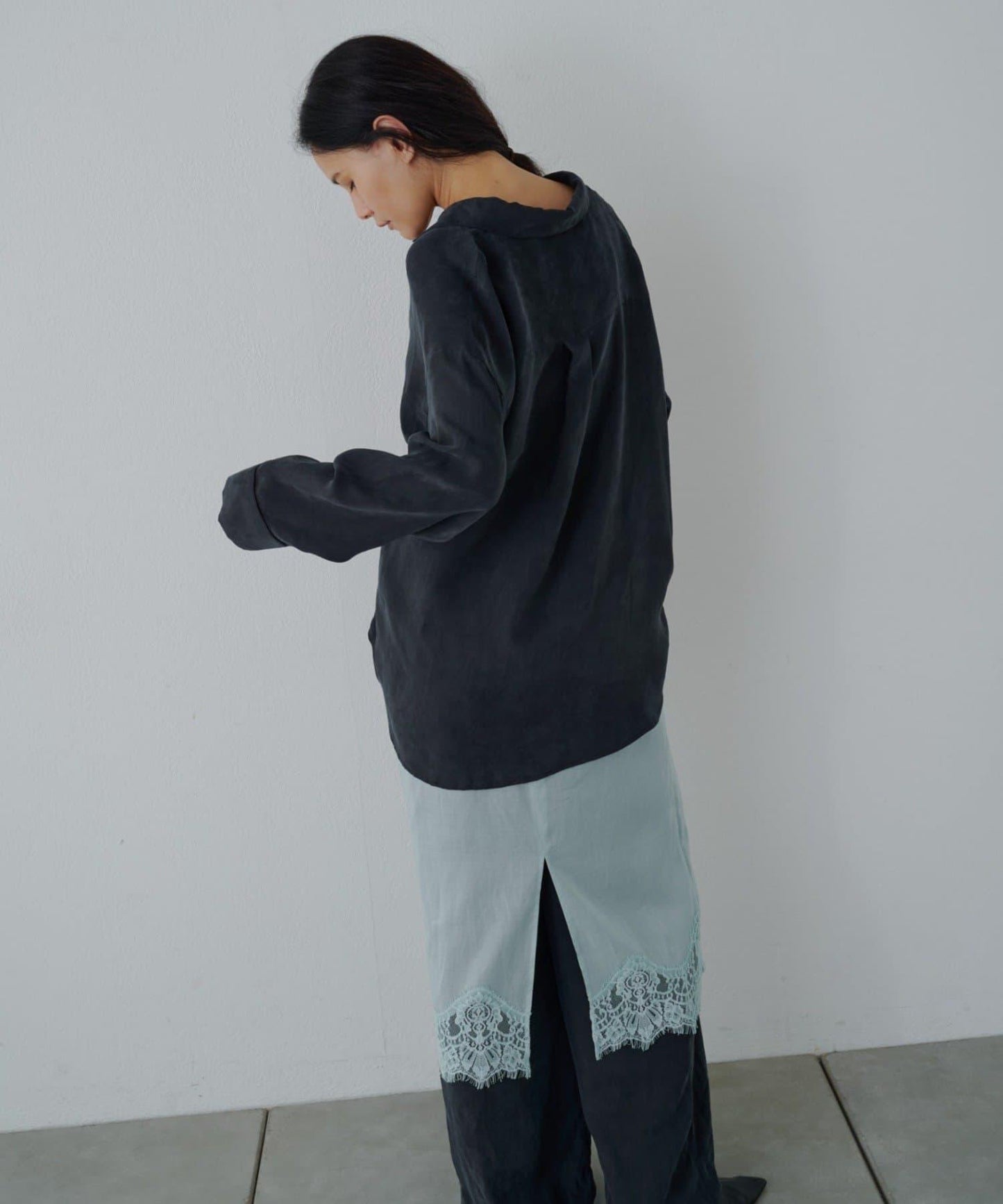 歐根紗蕾絲半身裙
