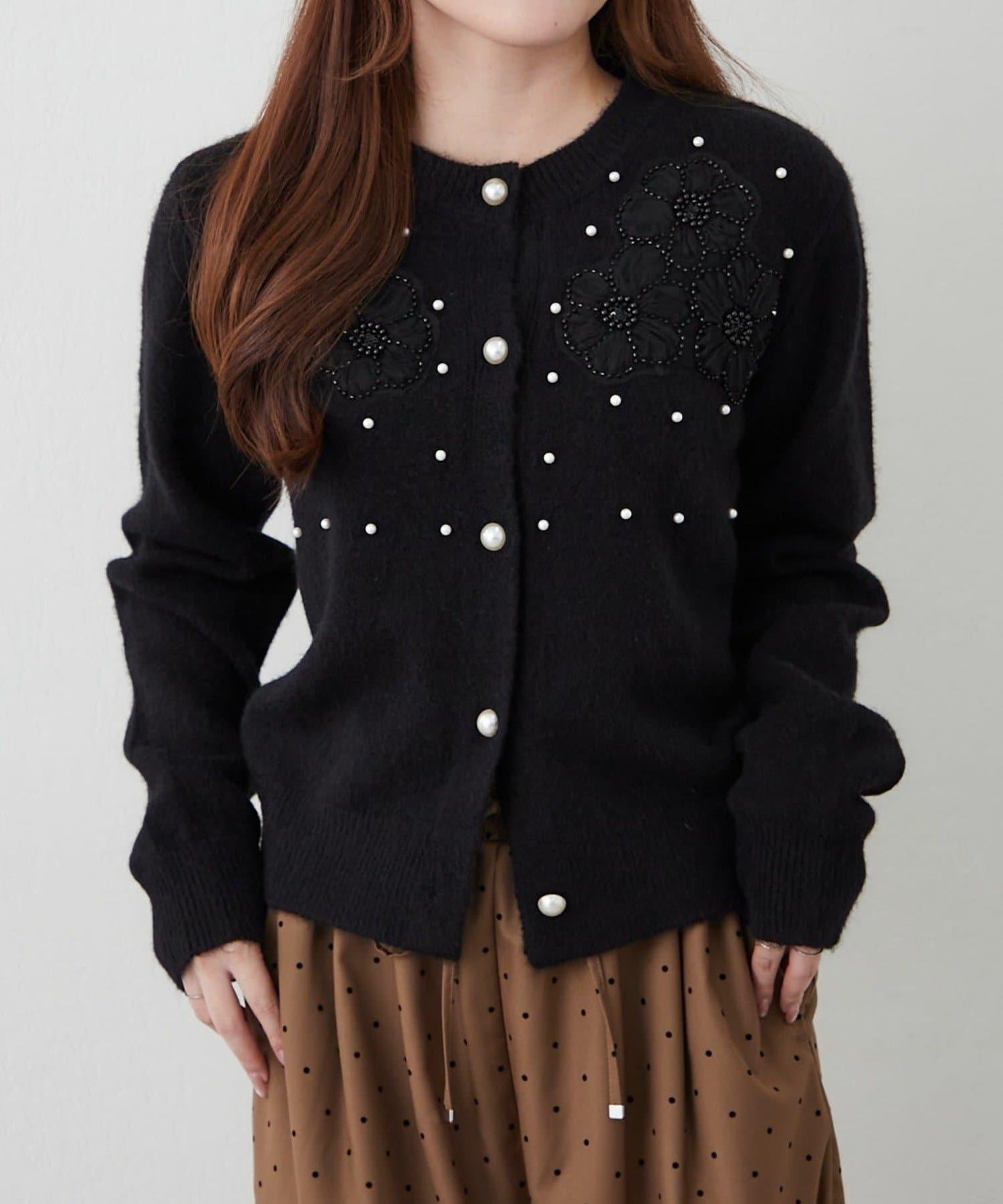 刺繡圖案針織開衫