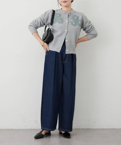 刺繡圖案針織開衫