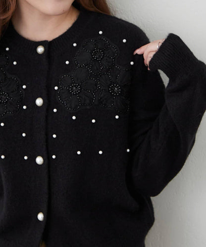 刺繡圖案針織開衫