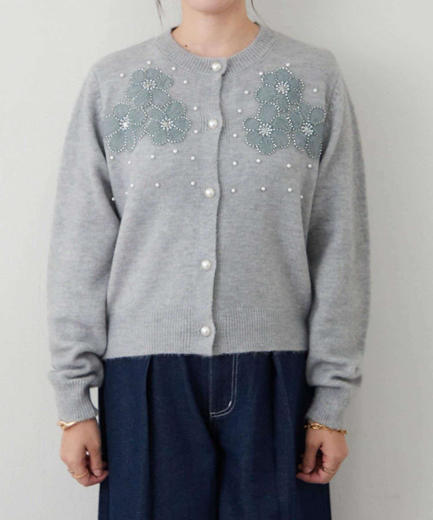 刺繡圖案針織開衫
