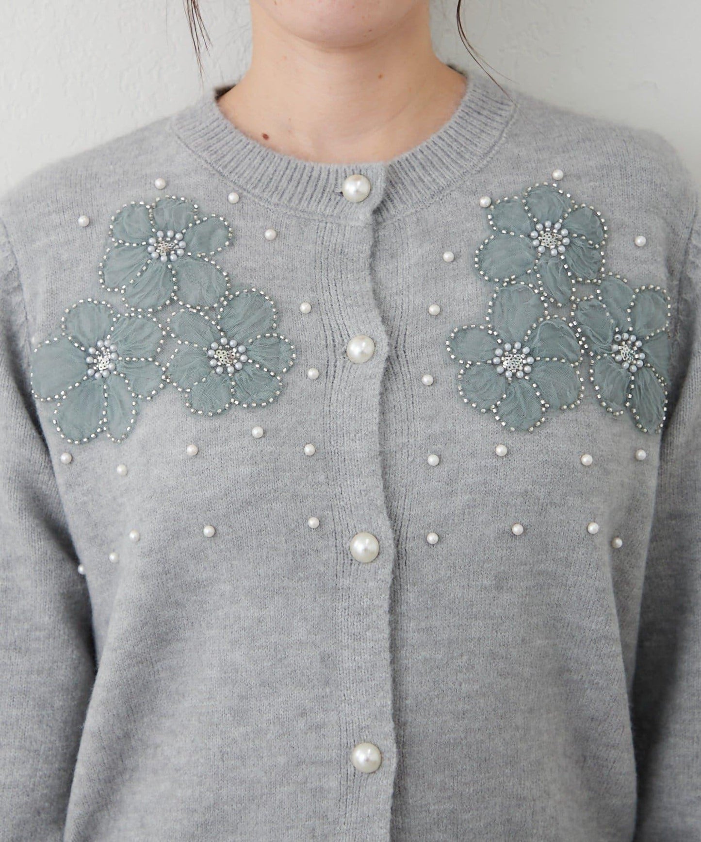 刺繡圖案針織開衫