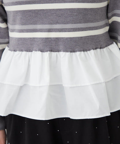 荷葉邊下襬套頭衫