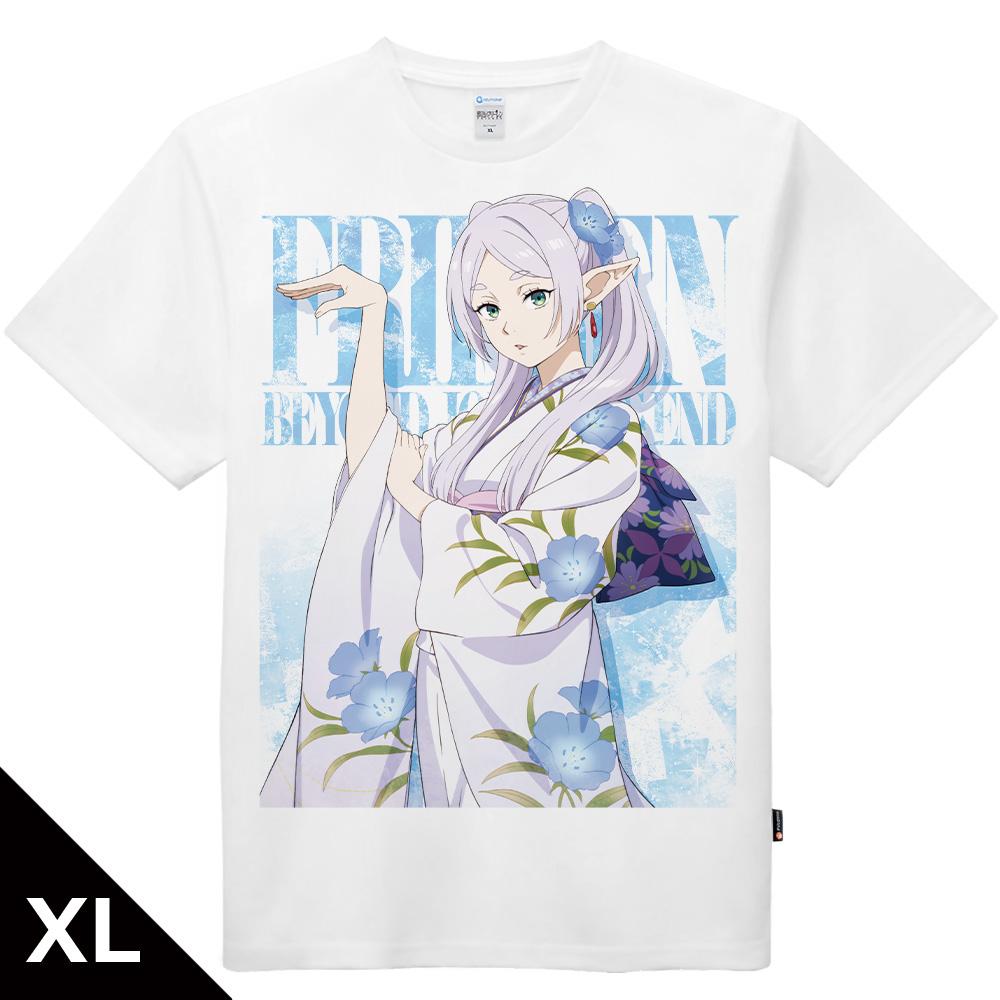 葬送のフリーレン（葬送的芙莉蓮） 芙莉蓮 和服ver. XL碼 大幅印花T恤