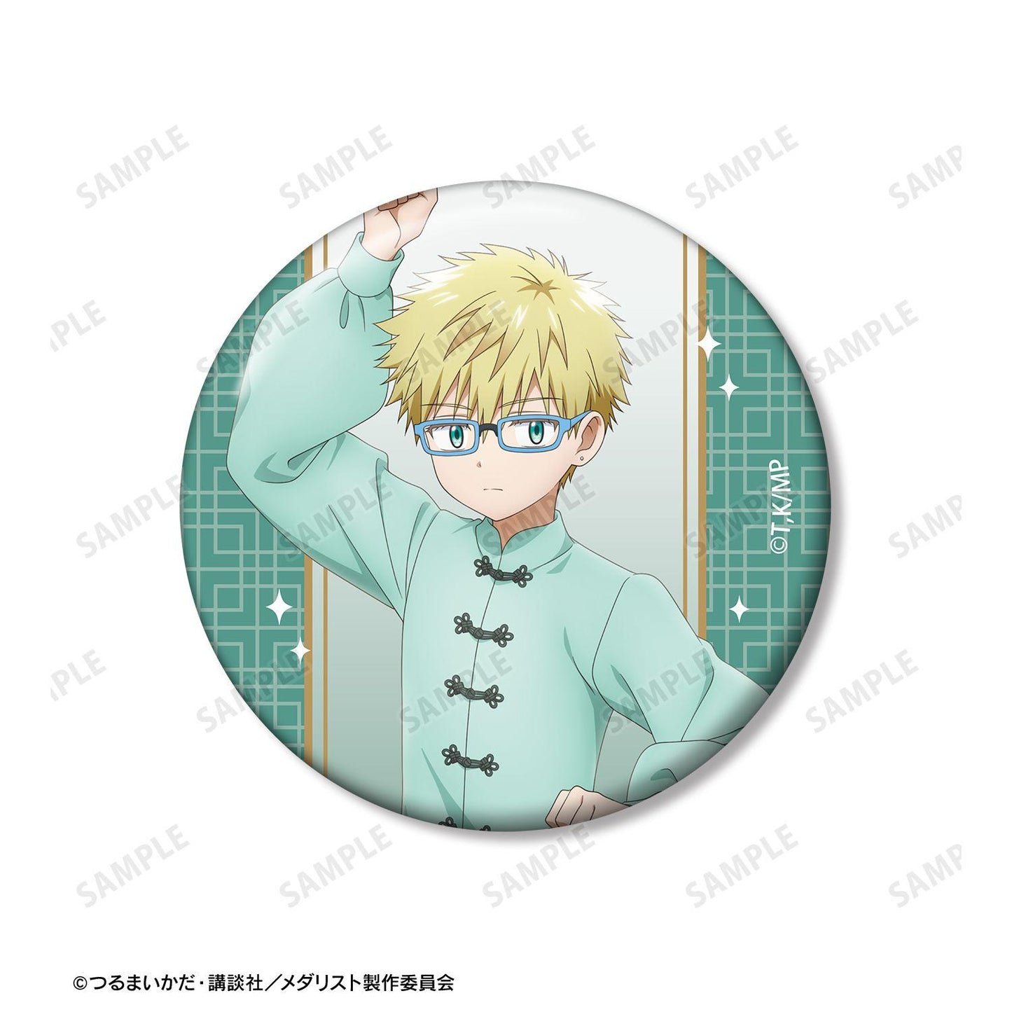 メダリスト（花樣滑冰Stars） 描き下ろし 鴗鳥理凰 中國風旗袍ver. 徽章2件套