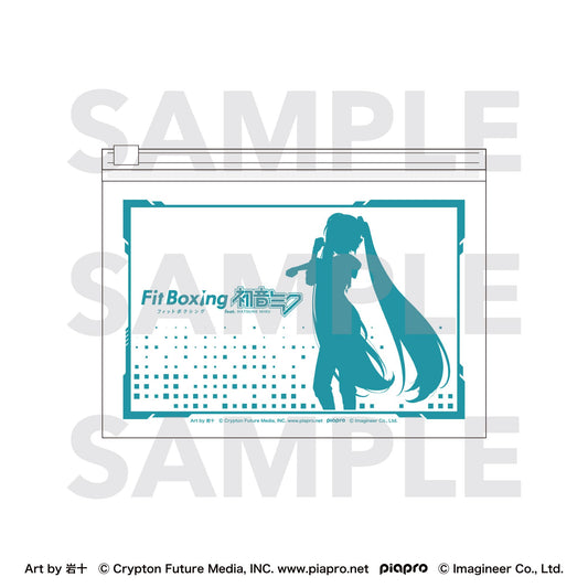 初音未來 Fit Boxing feat. 初音未來 Art by 巖十 透明化妝包 初音未來