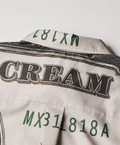 Sourcream/UNISEX 馬克思紙幣印花襯衫