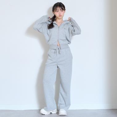 【LTXC】閃光雙拉鍊連帽衫長褲套裝