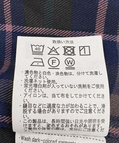 格紋長袖襯衫