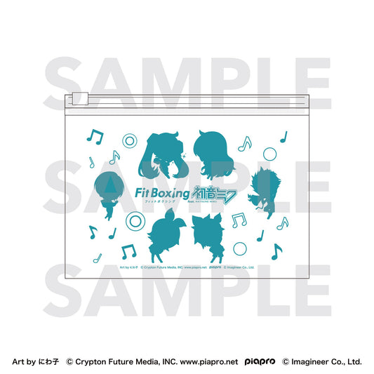 初音ミク（初音未來） Fit Boxing feat. 初音ミク Art by にわ子 透明化妝包 異形角色套裝