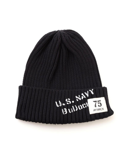 《NAVAL COLLECTION》SURPLUS STENCILPRINT COTTON 針織帽