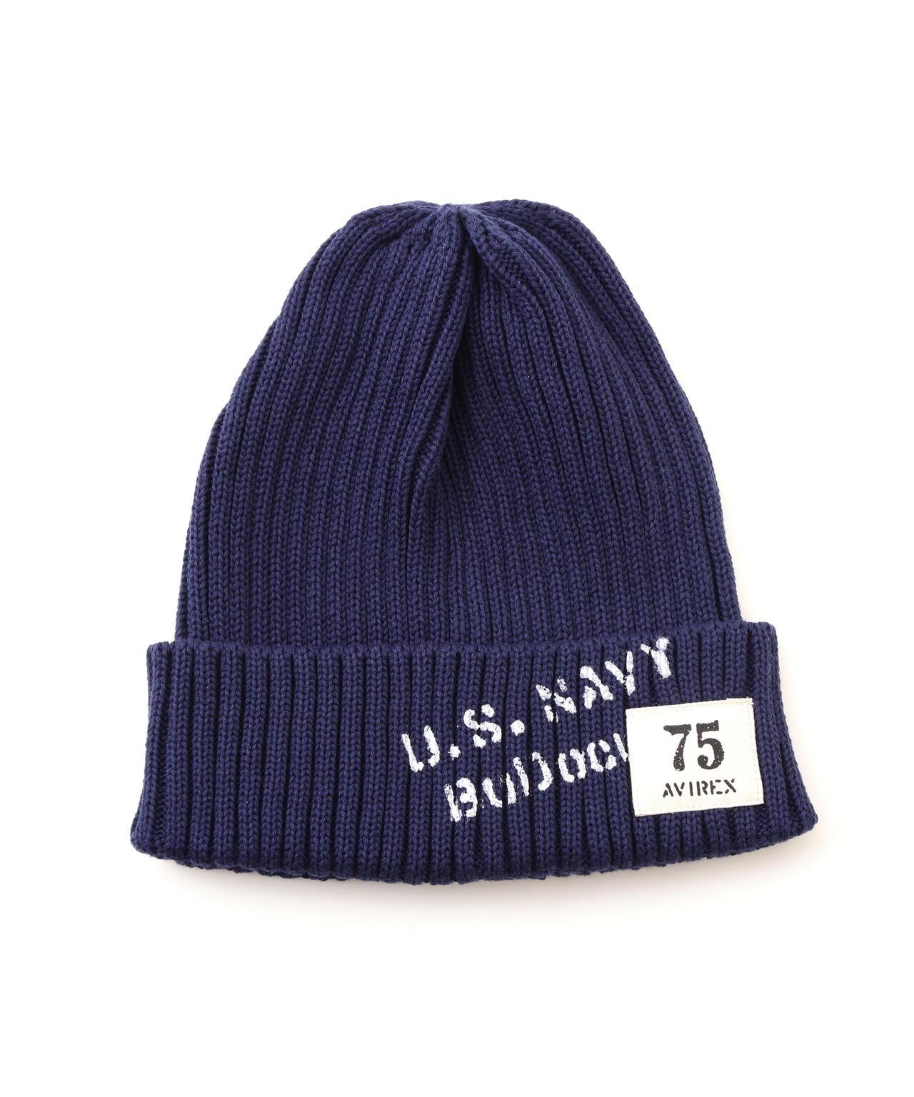 《NAVAL COLLECTION》SURPLUS STENCILPRINT COTTON 針織帽