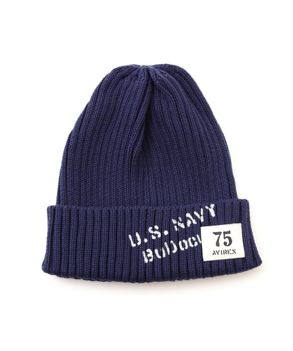 《NAVAL COLLECTION》SURPLUS STENCILPRINT COTTON 針織帽