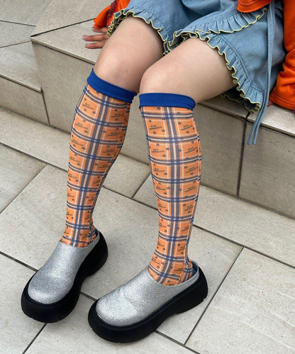 HELLO.SANFRANCISCO/ハローサンフランシスコ 格紋星星印花Logo透明短襪