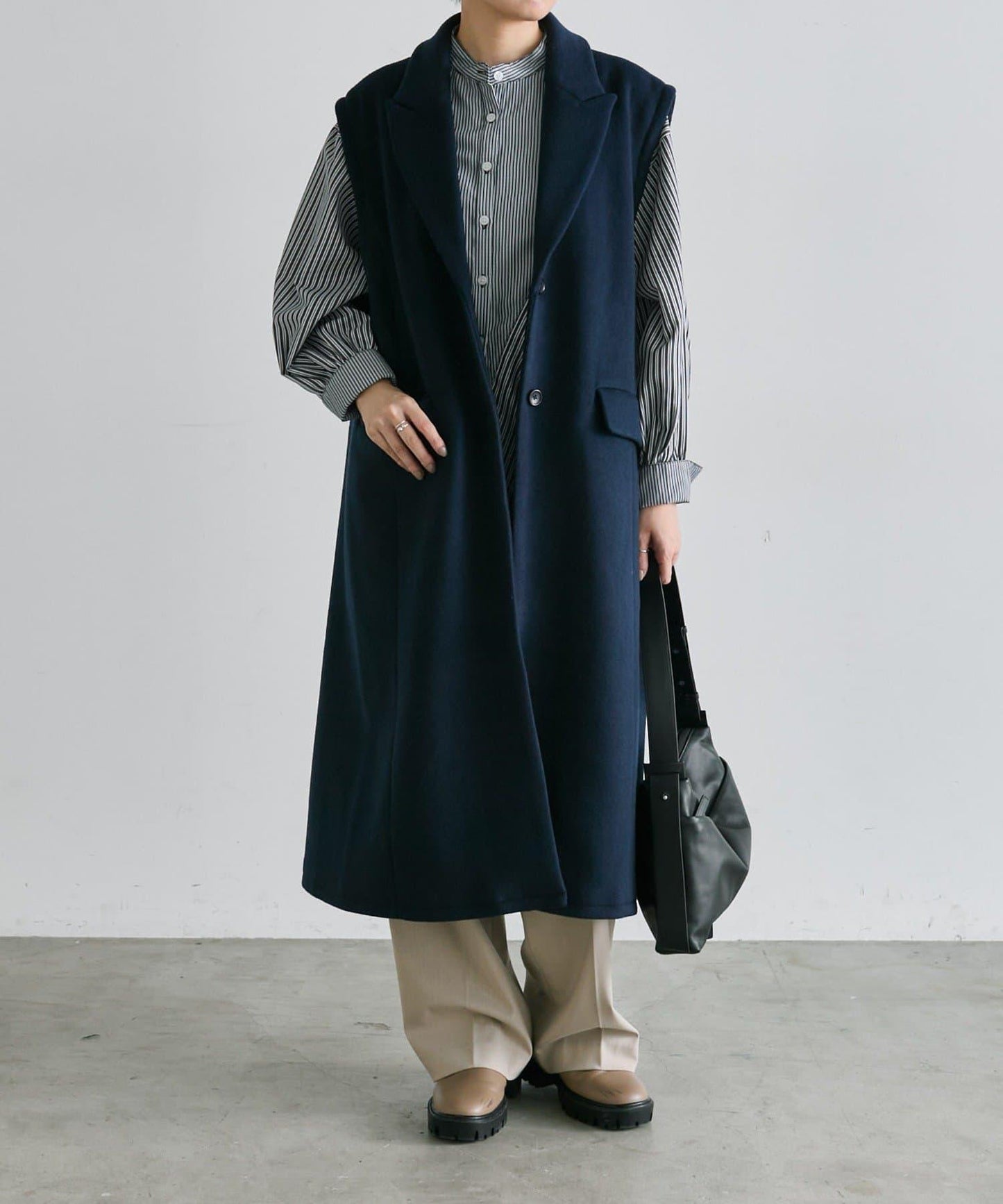 SUM1 STYLE(スミスタイル) 兩件套 長款馬刺繡外套