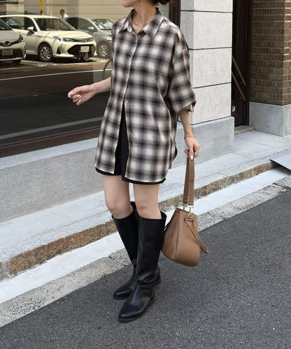 格紋2WAY襯衫