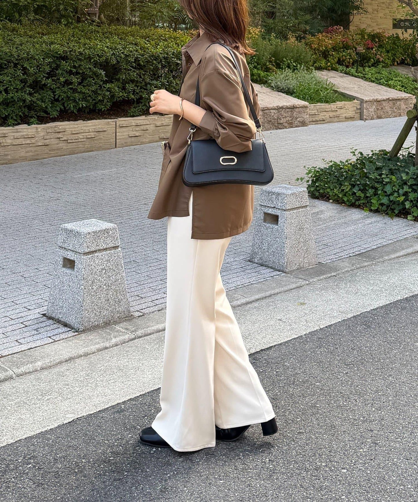 氛圍感搭扣襯衫
