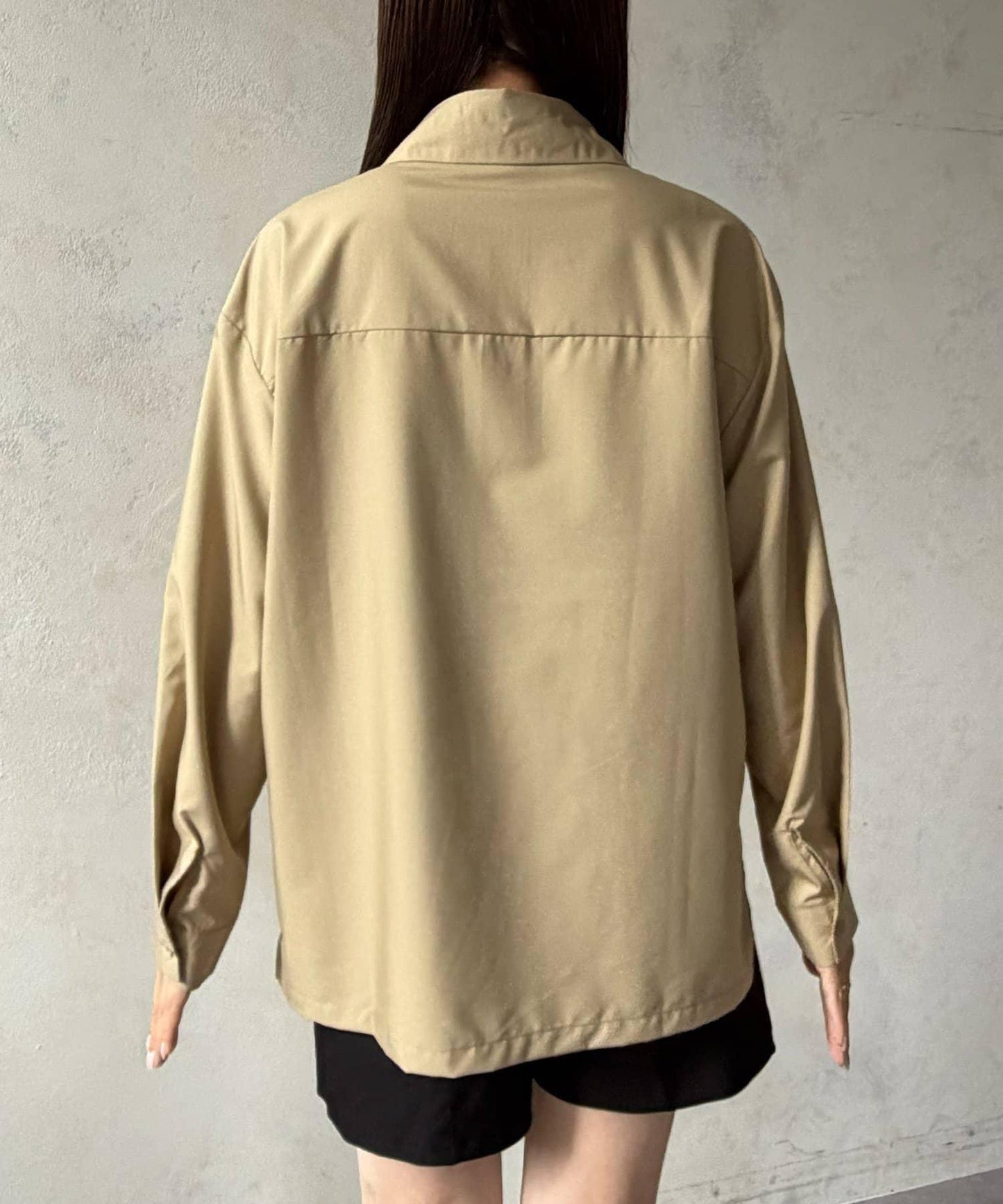 氛圍感搭扣襯衫