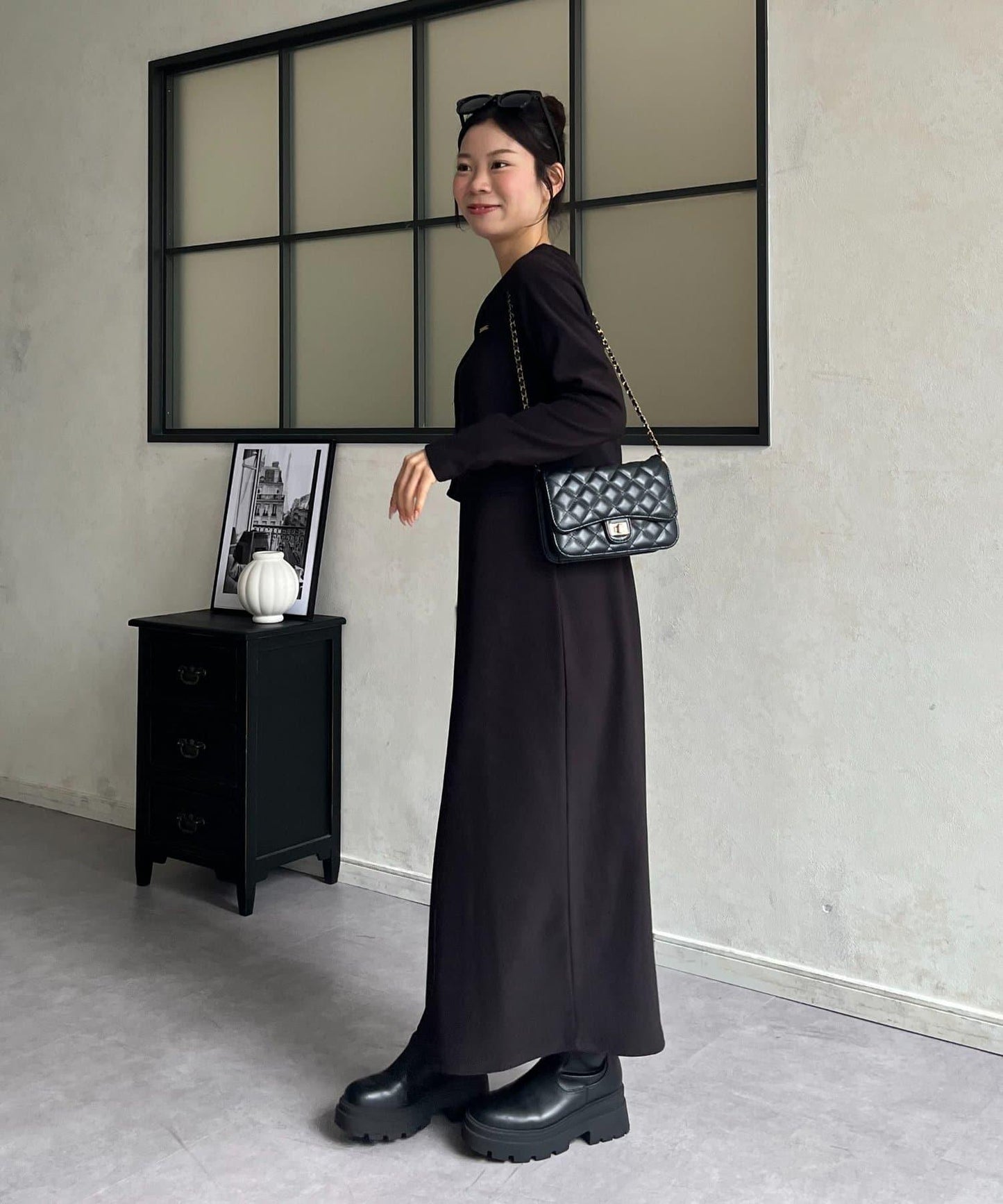 MARIN 金屬掛件針織開衫+吊帶連衣裙套裝