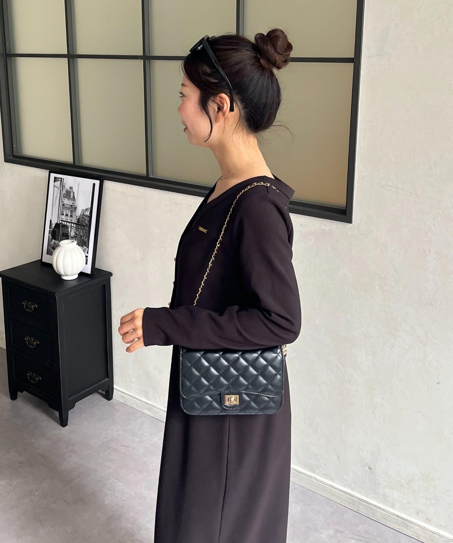 MARIN 金屬掛件針織開衫+吊帶連衣裙套裝