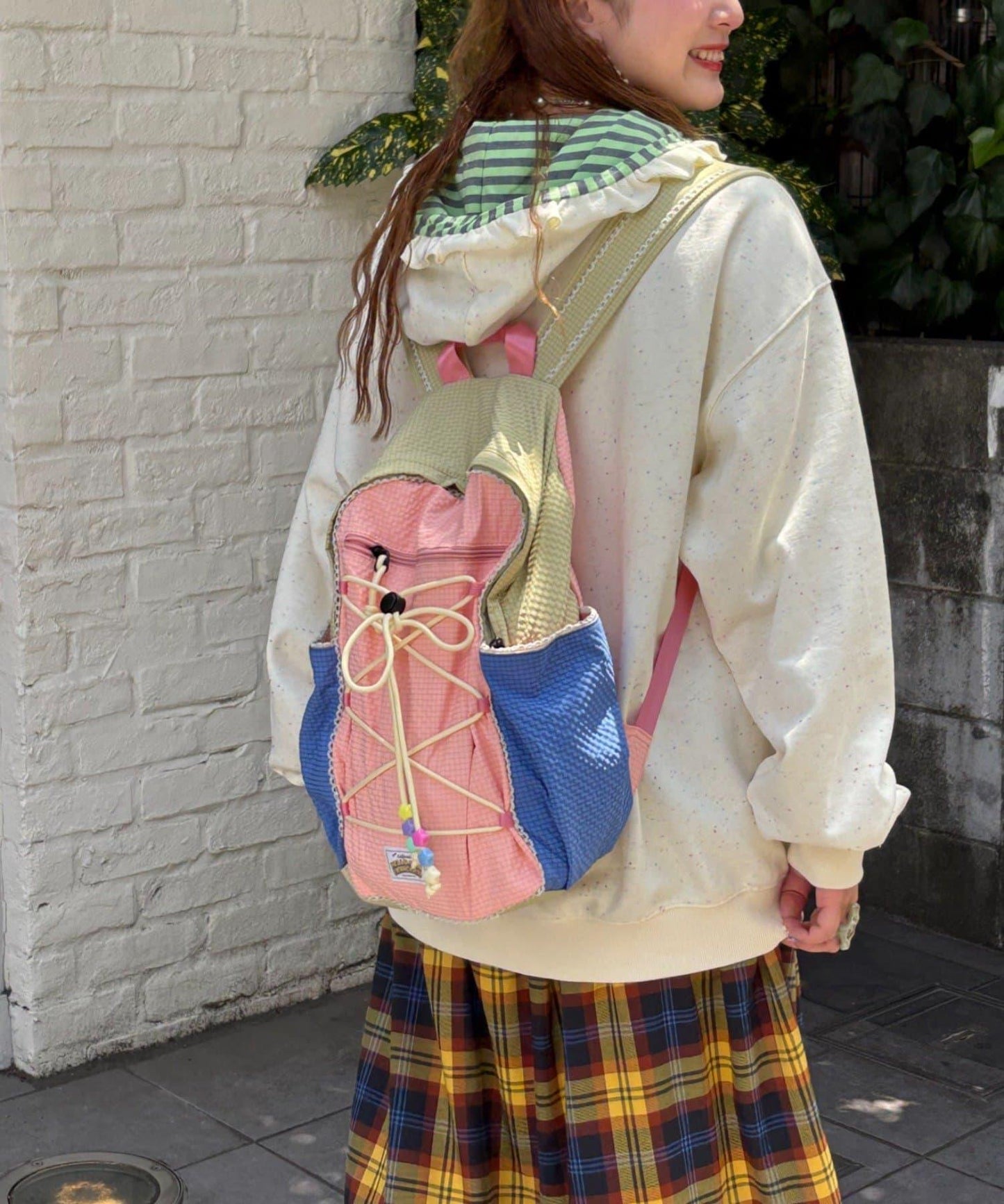 HELLO.SANFRANCISCO 彩色唇印雙肩包