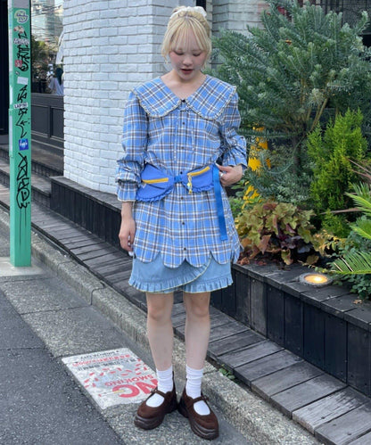 HELLO.SANFRANCISCO 褶邊組合腰包
