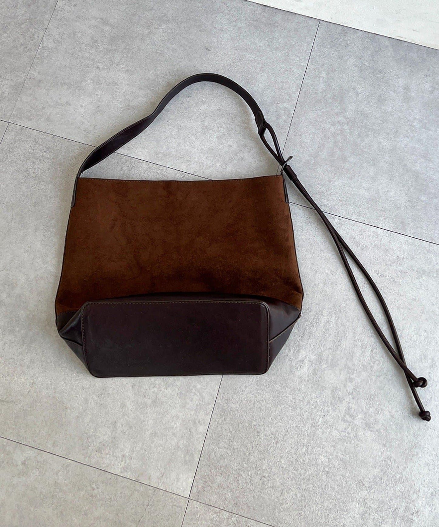 麂皮單肩包