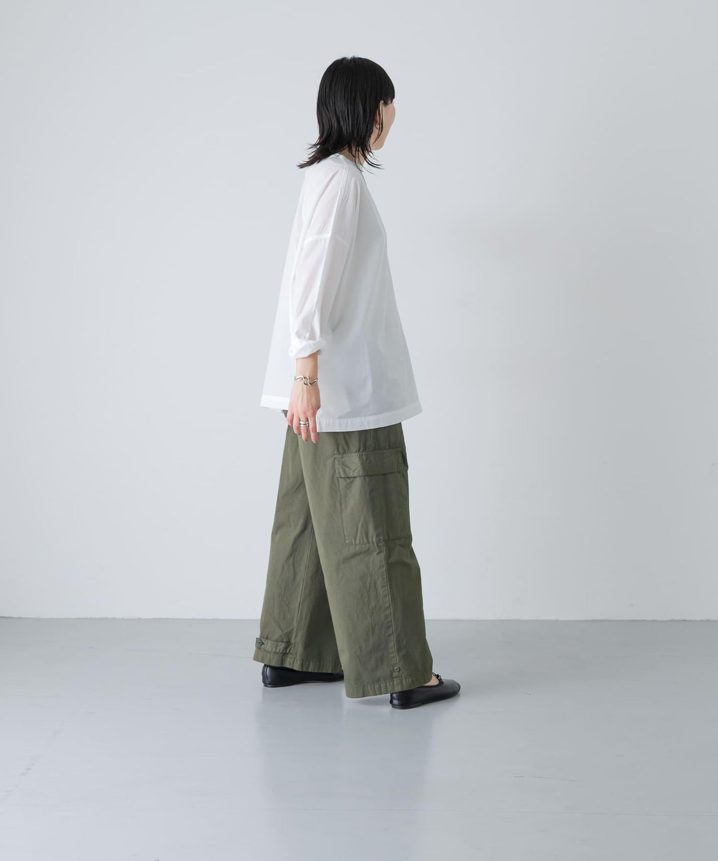 棉麻 闊腿 套頭衫