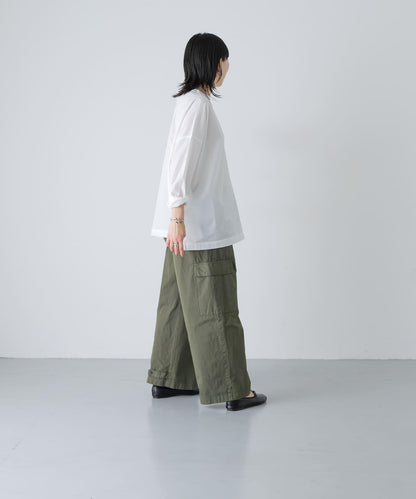 棉麻 闊腿 套頭衫