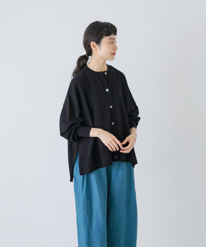 高捻棉 闊腿 針織開衫