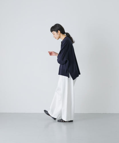 高捻棉 闊腿 針織開衫