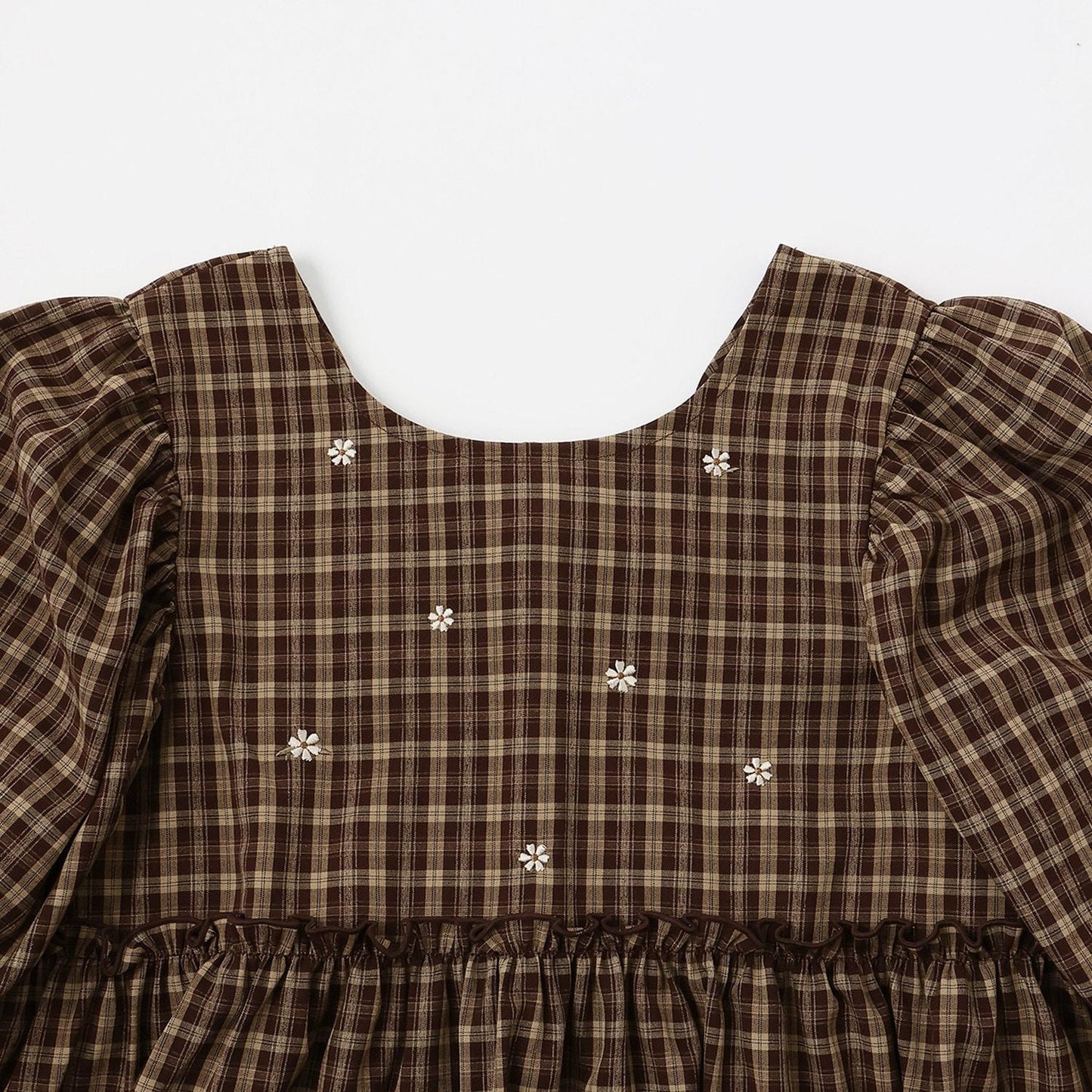刺繡泡泡袖罩衫