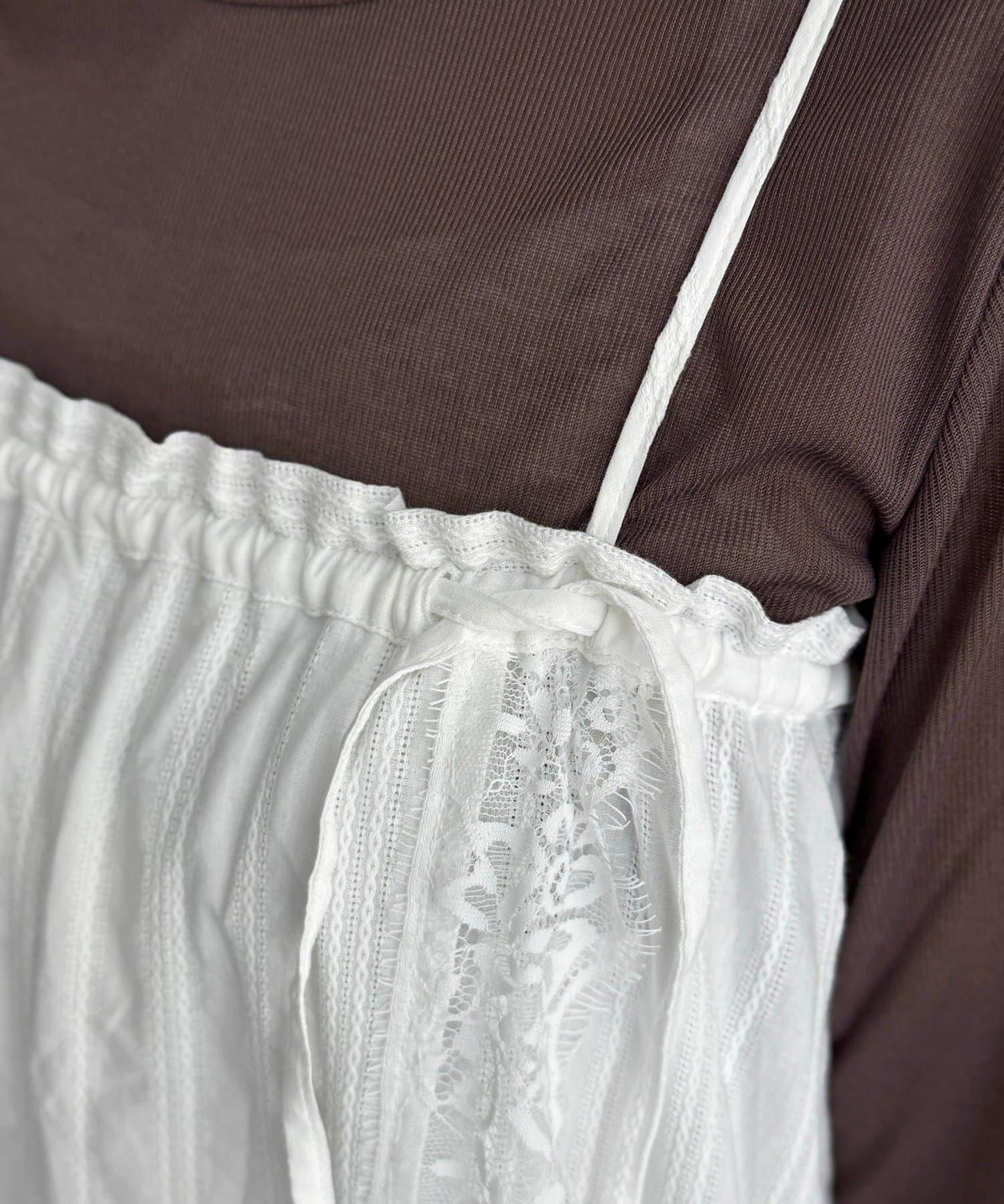 2WAY 蕾絲吊帶半身裙