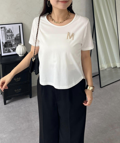 接觸冷感 前後兩穿 中開叉 短款T恤
