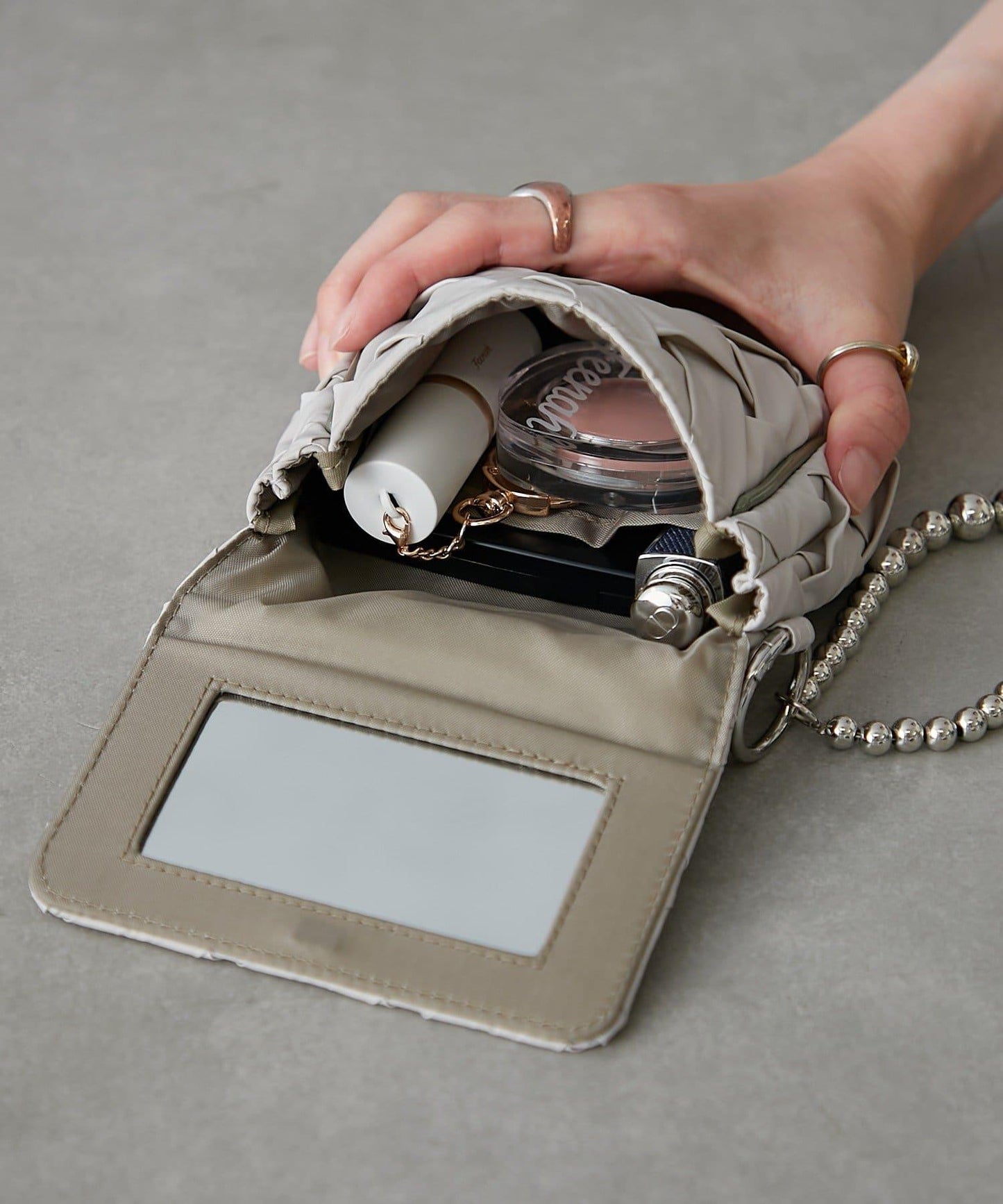 Suede Tissue Pocket Charm Pouch 零錢包
