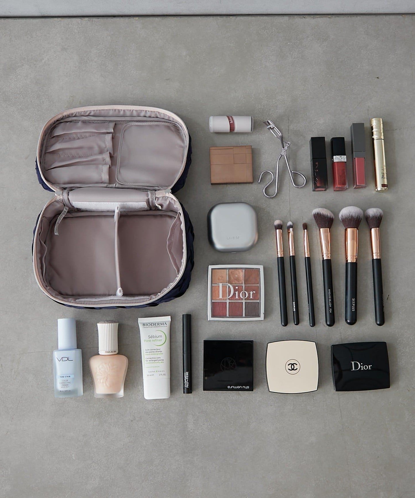 Suede Vanity Pouch 化妝包