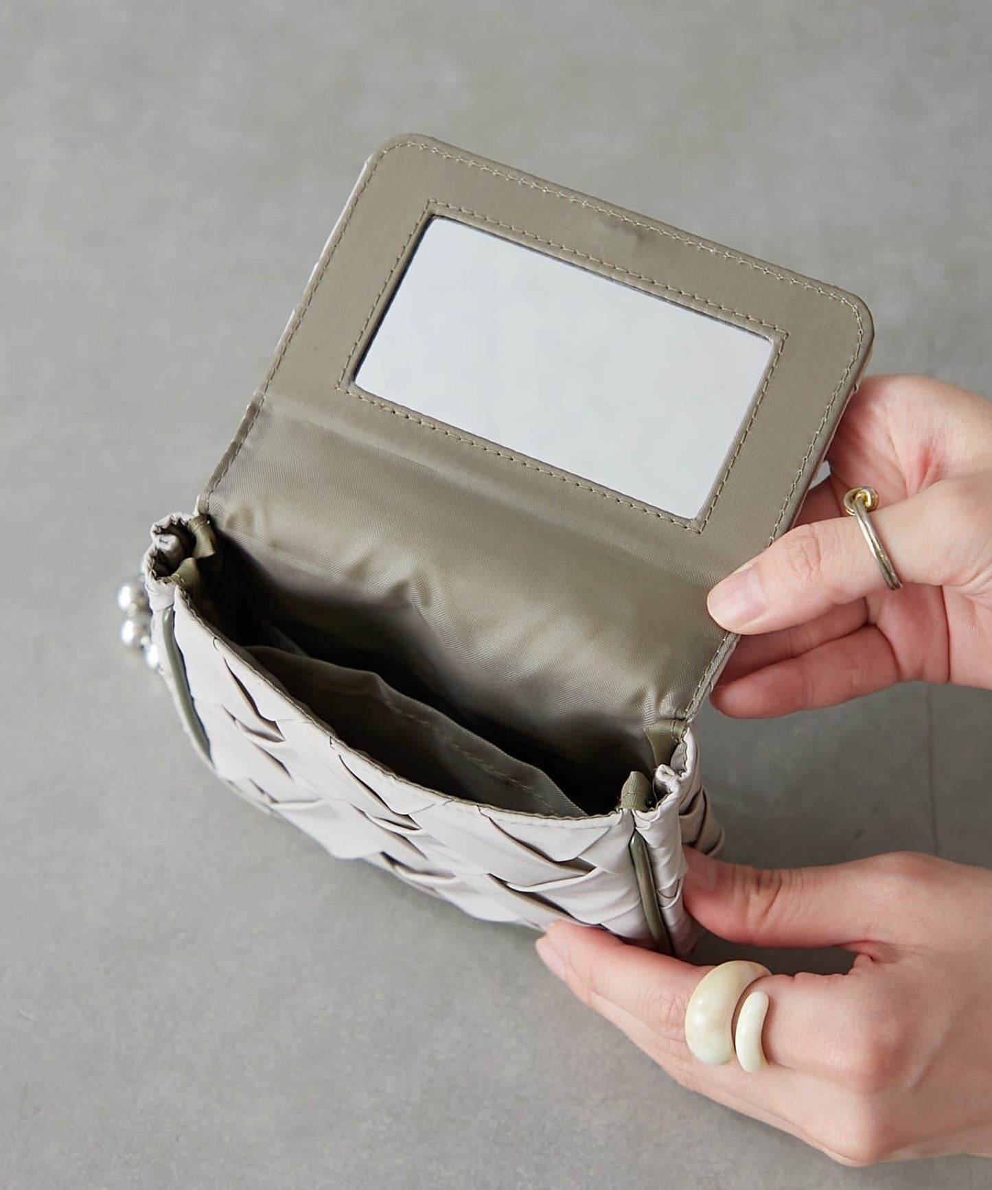 Suede Tissue Pocket Charm Pouch 零錢包