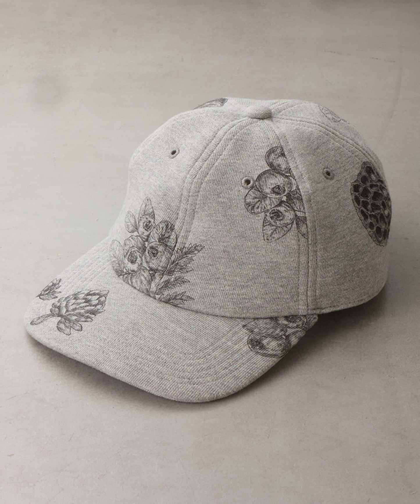 植物印花棒球帽