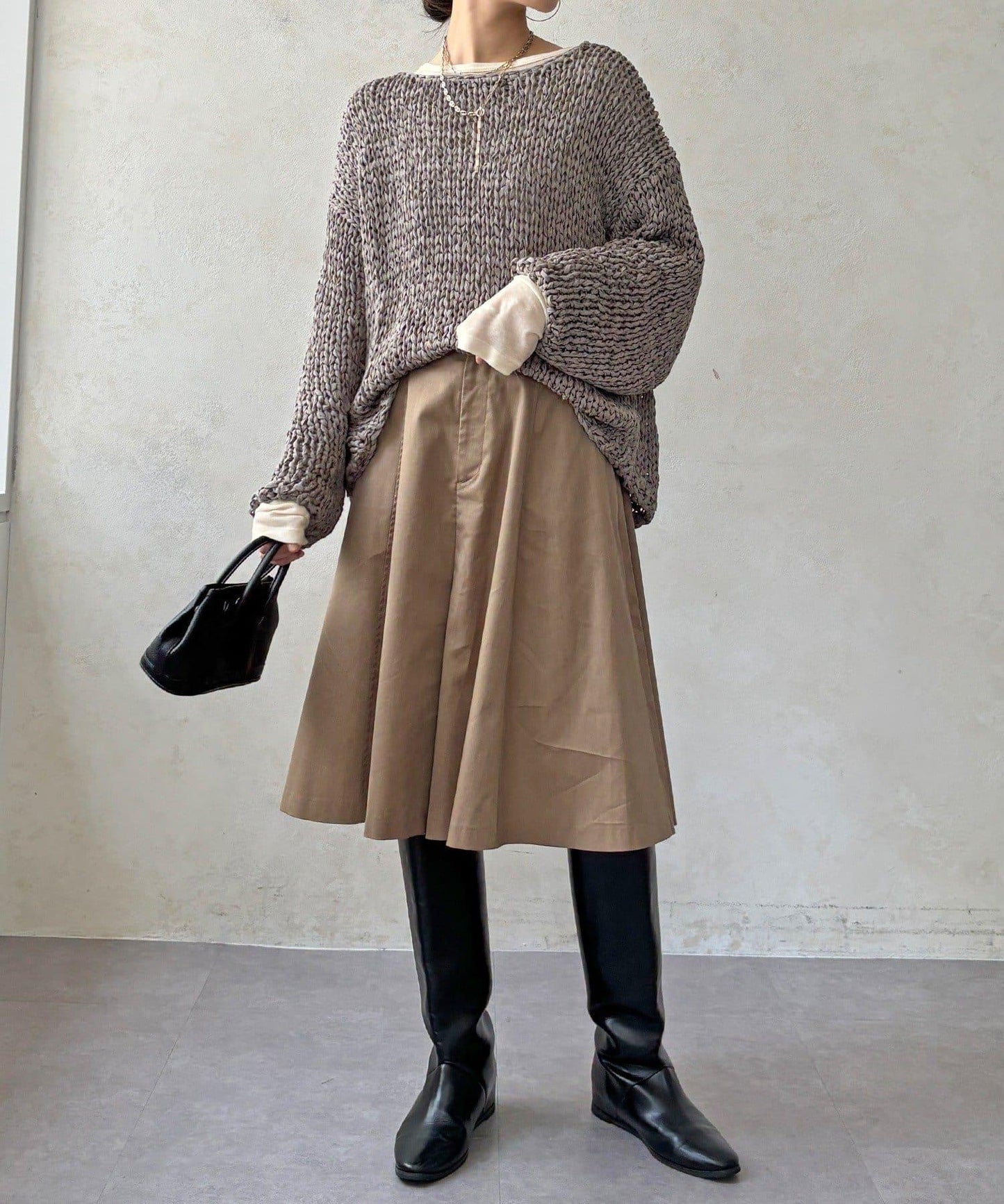 帶狀紗線低針距針織衫