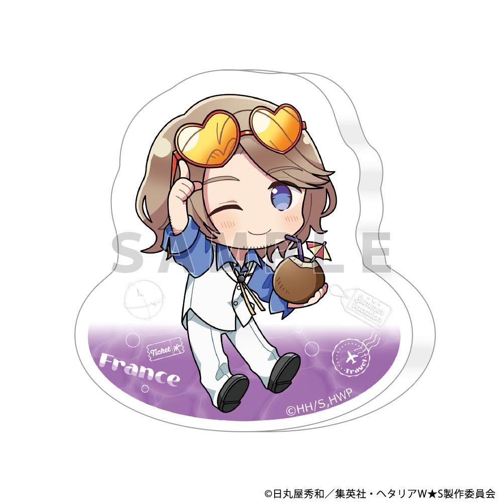 ヘタリア World★Stars（黑塔利亞 World★Stars） 異形亞克力磚 法國/夏日假期